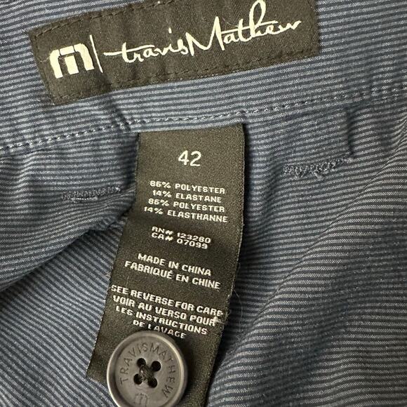 Travis Mathew Navy Golf Shorts 42 Mens Performance Chino - Picture 5 of 5